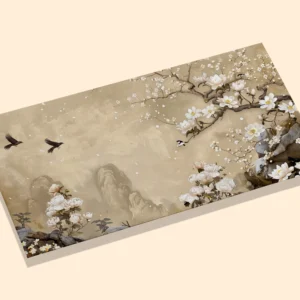 WHITE PLUM BLOSSOMS IN MOONLIGHT