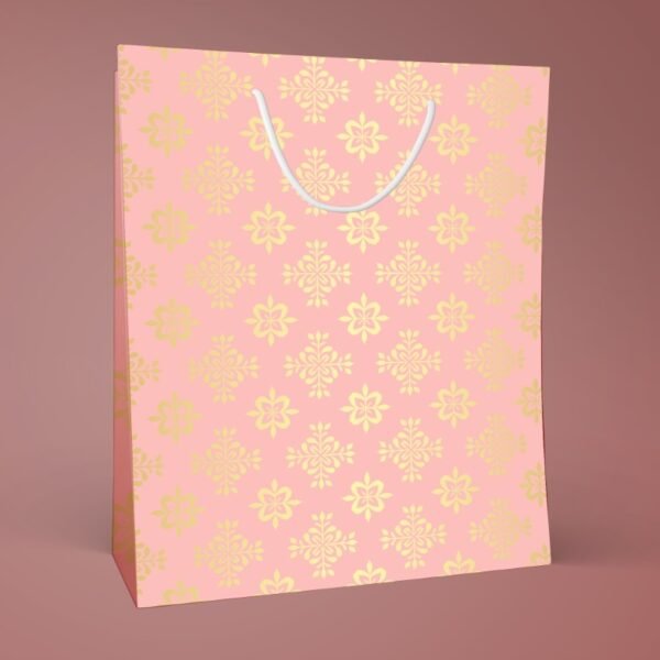 Blush Bloom ? Pink & Gold Foil Floral Gift bag