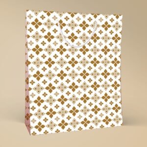 Golden Grace ? White & Gold Motif Gift Bag