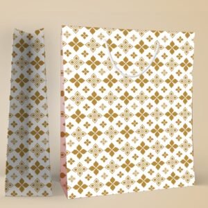 Golden Grace ? White & Gold Motif Gift Bag