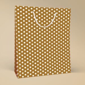 Golden Dusk ? Polka Dot Luxe Gift Bag