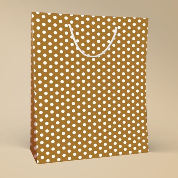 Golden Dusk ? Polka Dot Luxe Gift Bag