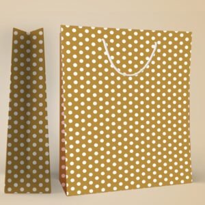 Golden Dusk ? Polka Dot Luxe Gift Bag