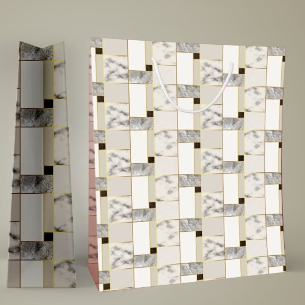 Marble Chic ? Geometric Elegance Gift Bag - Image 2