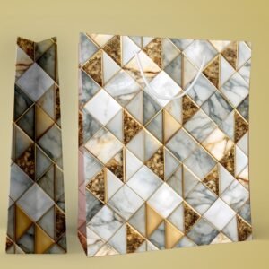 Gilded Geo ? Marble & Gold Gift Bag