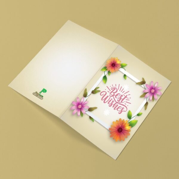 Sunlit Blooms ? Cheerful Best Wishes Card - Image 2