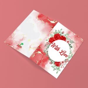 Crimson Bloom ? With Love Greeting Card