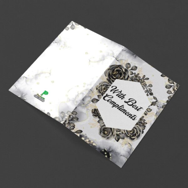 Monochrome Grace ? Compliment Greeting Card - Image 2