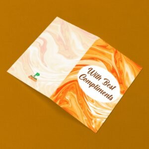 Golden Swirl Compliment Card