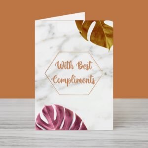 Elegant Marble Compliment Card