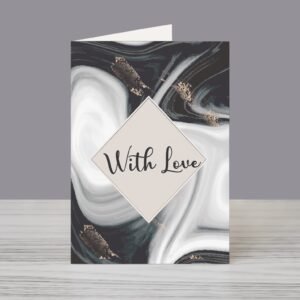 Monochrome Grace ? Love Greeting Card