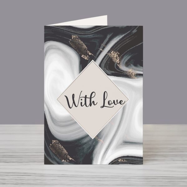 Monochrome Grace ? Love Greeting Card