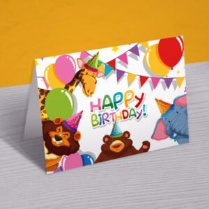 Jungle Jamboree Birthday Card