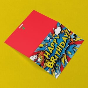 Comic Blast Birthday Card