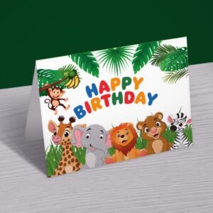 Safari Smiles Birthday Card