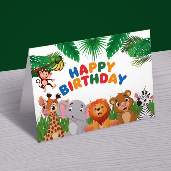 Safari Smiles Birthday Card