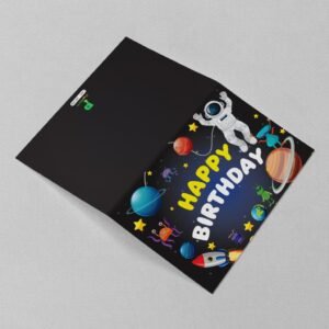Space Party Adventure Birthday Card