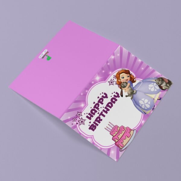Princess & Paws Birthday Card - Image 2